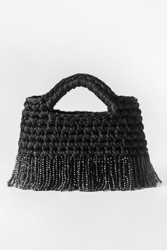 Luce nero con frange corte